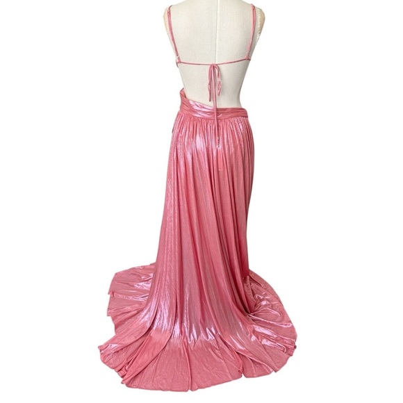 NWT Retrofête AGLAIA Cutout Maxi Dress in Calypso Coral Medium - Picture 10 of 16